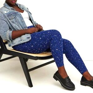 Torrid legging Marble blue galaxy premium legging